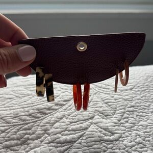 Set of Three Hoop Earrings